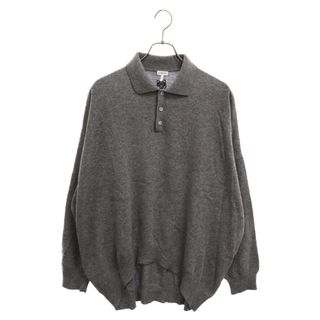 LOEWE ロエベ 22AW Polo Collar Relaxed Fit Wool Sweater ポロカラー リラックスフィット ウールセーターグレー H526Y14KCM