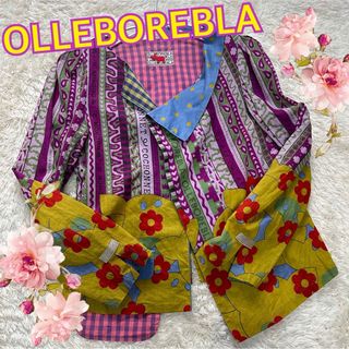 アルベロベロ(ALBEROBELLO)の【OLLEBOREBLA】激かわ♡激レア♡アシンメトリー　総柄シャツ　ブタさん(シャツ/ブラウス(長袖/七分))