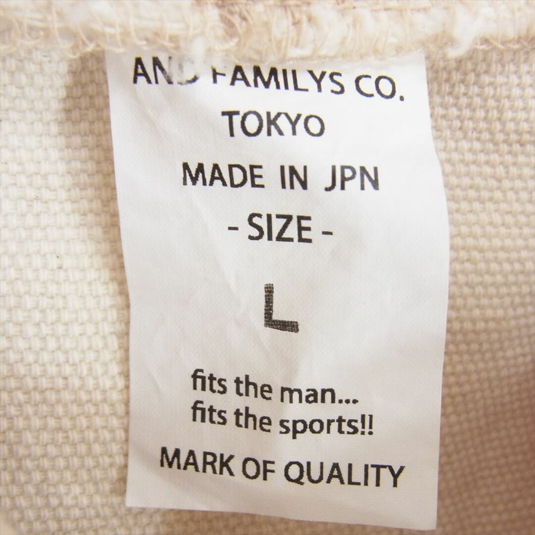 ANDFAMILYS アンドファミリー JK-2310753 DRUG RUG HOODIE ドラッグ ラグ フーディ ジャケット パーカー レッド系 L【中古】 メンズのジャケット/アウター(その他)の商品写真