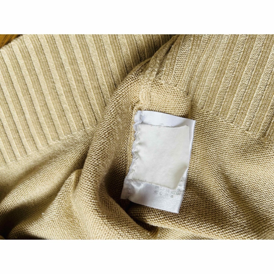 【送料無料】レディース　ロングニット　セーター　薄茶　中厚地 レディースのトップス(ニット/セーター)の商品写真