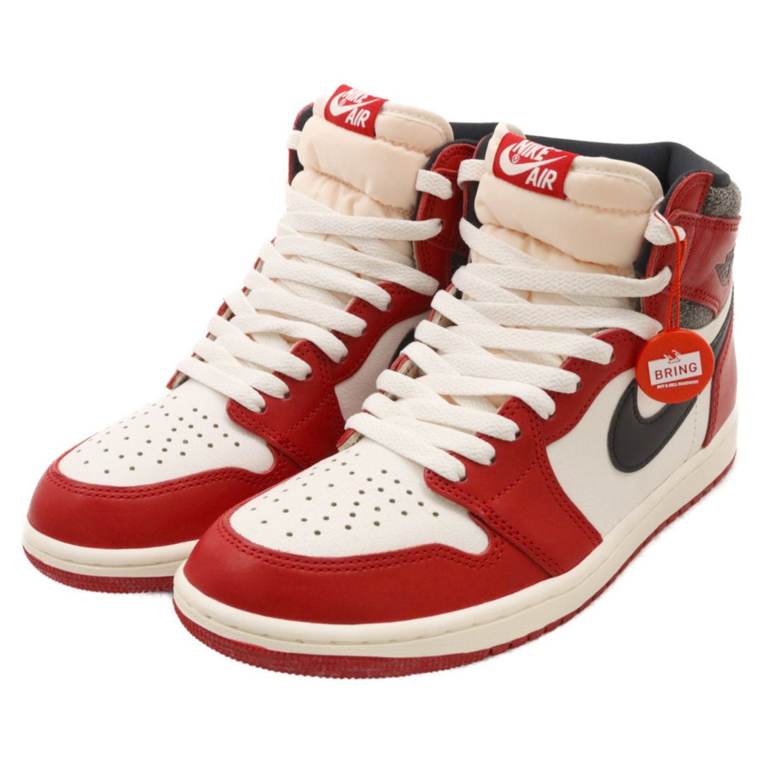 NIKE(ナイキ)のNIKE ナイキ AIR JORDAN 1 LOST&FOUND エアジョーダン1 ロスト&ファウンド ハイカットスニーカー ホワイト/レッド US8.5/26.5cm DZ5485-612 メンズの靴/シューズ(スニーカー)の商品写真