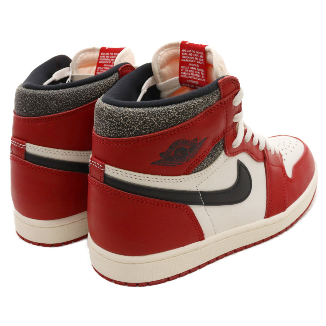 NIKE(ナイキ)のNIKE ナイキ AIR JORDAN 1 LOST&FOUND エアジョーダン1 ロスト&ファウンド ハイカットスニーカー ホワイト/レッド US8.5/26.5cm DZ5485-612 メンズの靴/シューズ(スニーカー)の商品写真