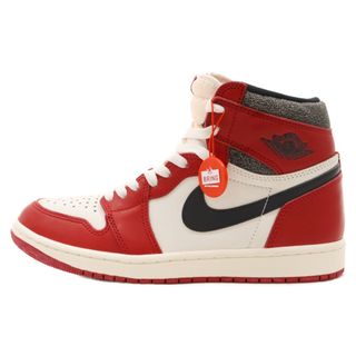 ナイキ(NIKE)のNIKE ナイキ AIR JORDAN 1 LOST&FOUND エアジョーダン1 ロスト&ファウンド ハイカットスニーカー ホワイト/レッド US8.5/26.5cm DZ5485-612(スニーカー)