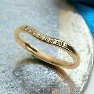 ティファニー(Tiffany & Co.)の◆TIFFANY&Co. ティファニー　カーブドバンドリング　9PD 指輪(リング(指輪))