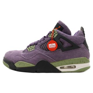 ナイキ(NIKE)のNIKE ナイキ WMNS AIR JORDAN 4 RETRO AQ9129-500 ウィメンズ エア ジョーダン 4 レトロ ハイカットスニーカー パープル US10.5/27.5cm(スニーカー)