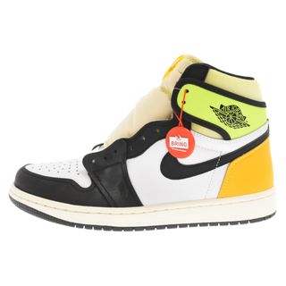 ナイキ(NIKE)のNIKE ナイキ AIR JORDAN 1 RETRO HIGH OG Volt Gold 555088-118 エアジョーダン1 ボルト ハイカットスニーカー ホワイト/イエロー US8.5/26.5cm(スニーカー)