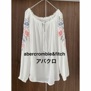 Abercrombie&Fitch - abercrombie&fitch アバクロ 刺繍ブラウス