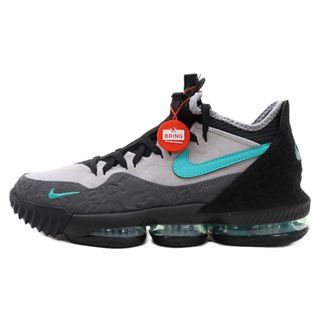 NIKE - NIKE ナイキ ×ATMOS LEBRON 16 LOW AC CLEAR JADE CD9471-003 アトモス レブロン16 ジェイド ローカットスニーカー グレー/ブラック US8.5/26.5cm