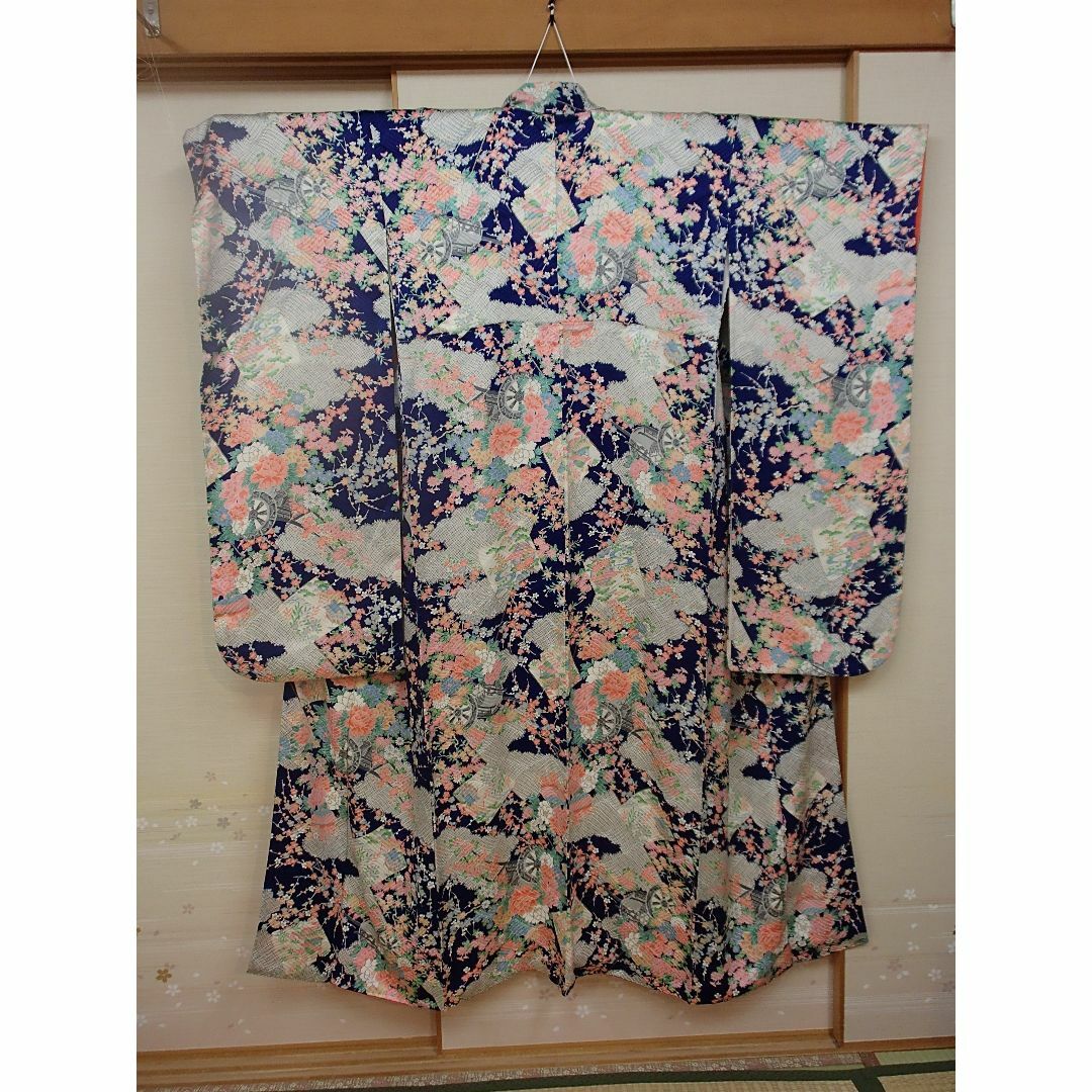 成人式　正絹　振袖セット　ブルー系 レディースの水着/浴衣(振袖)の商品写真