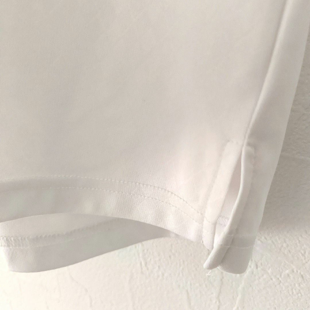 Kaepa(ケイパ)の【kaepa ケイパ】ハーフジップ 半袖 ポロシャツ レディース ホワイト レディースのトップス(ポロシャツ)の商品写真