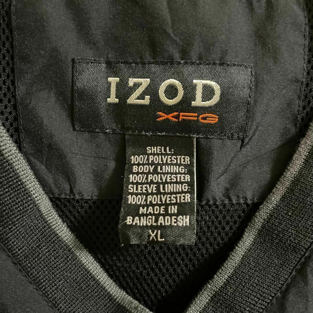 90s 古着 IZOD ナイロンプルオーバー XL オーバーサイズ ゆるだぼ メンズのジャケット/アウター(ナイロンジャケット)の商品写真