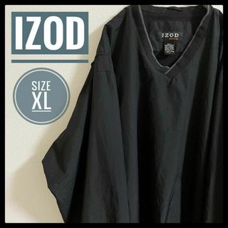 90s 古着 IZOD ナイロンプルオーバー XL オーバーサイズ ゆるだぼ(ナイロンジャケット)