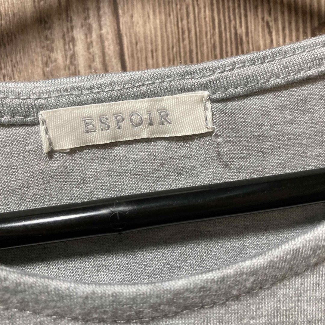 【ESPOIR】エスポワール　カットソー　シャツ　ブラウス レディースのトップス(シャツ/ブラウス(長袖/七分))の商品写真