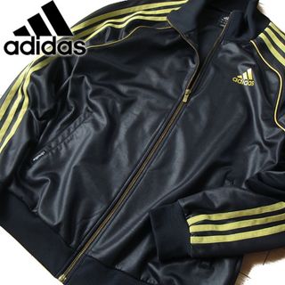 アディダス(adidas)の美品 L アディダス メンズ ジャージ/ジャケット ブラック(ジャージ)