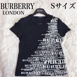 BURBERRY - 美品 希少 BURBERRY ロゴ柄 バーバリー柄 半袖 カットソー Tシャツ