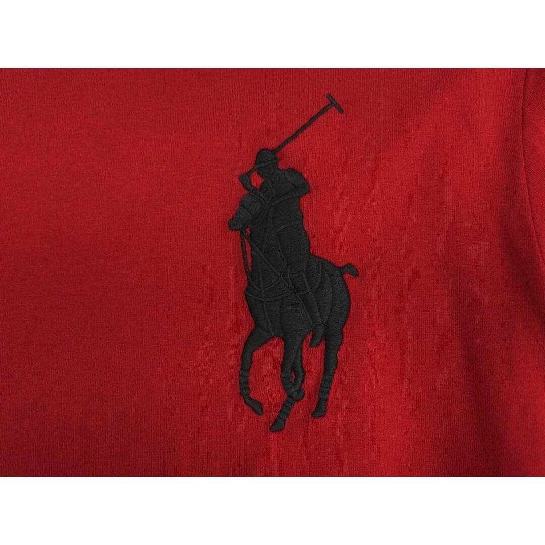 Ralph Lauren(ラルフローレン)のPOLO RALPH LAUREN ポロ ラルフローレン ビッグポニー 刺繍 長袖 Tシャツ sizeM/赤 ■◇ メンズ メンズのトップス(Tシャツ/カットソー(七分/長袖))の商品写真