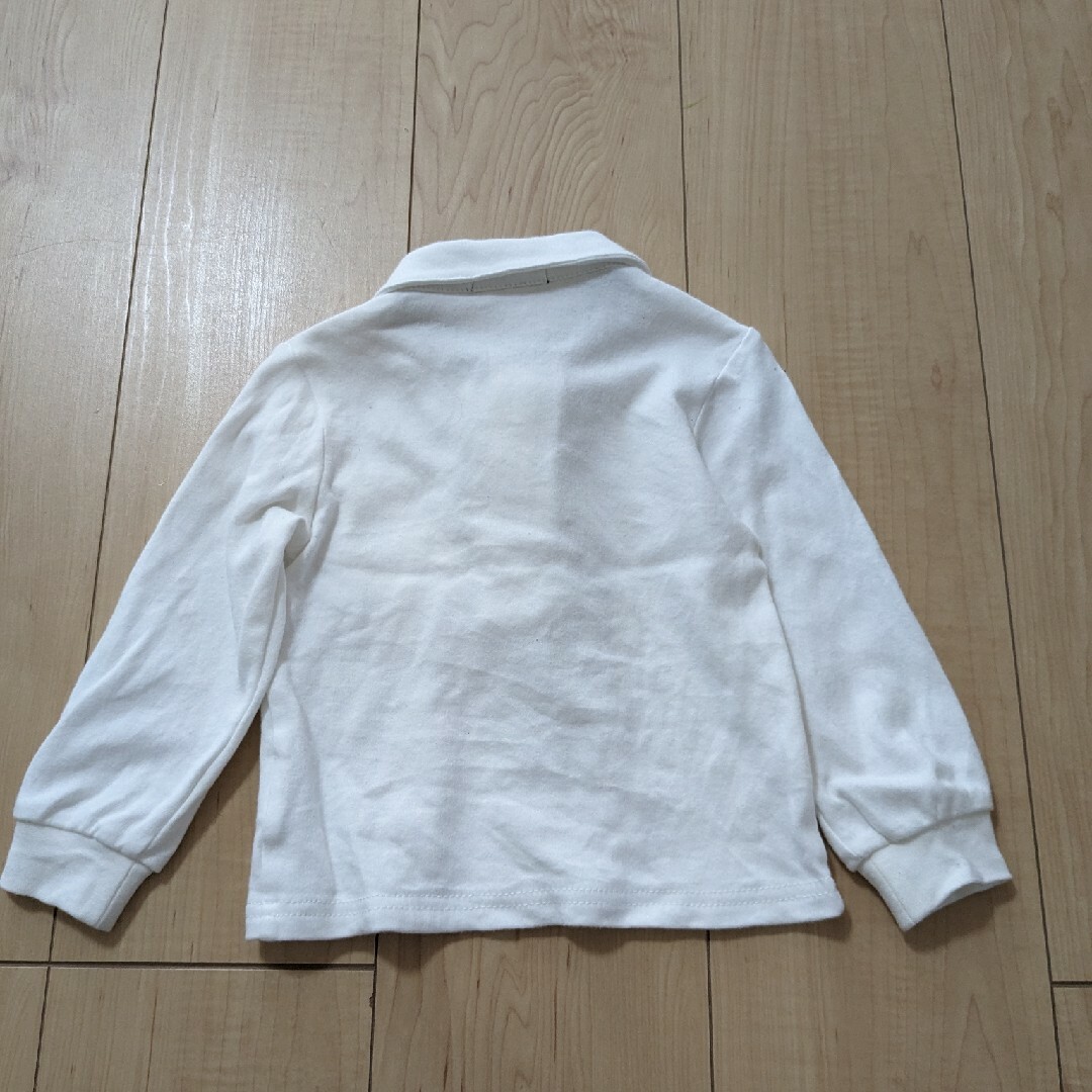 男の子　90cm　フォーマル　長袖シャツ　ネクタイ付　白ホワイト キッズ/ベビー/マタニティのキッズ服男の子用(90cm~)(ドレス/フォーマル)の商品写真