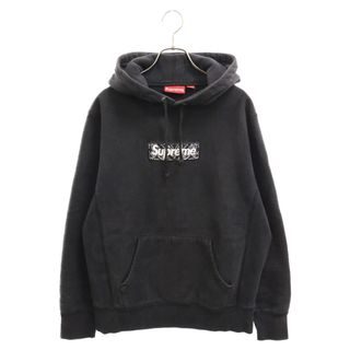 シュプリーム(Supreme)のSUPREME シュプリーム 19AW Bandana Box Logo Hooded Sweatshirt バンダナボックスロゴ フーデッドスウェットシャツ プルオーバーパーカー ブラック(パーカー)