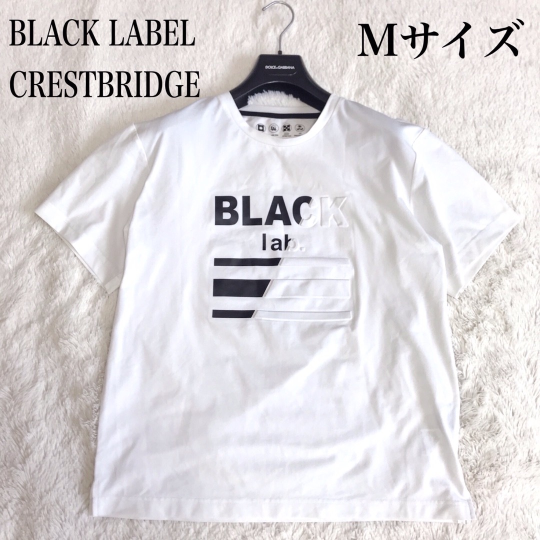 BLACK LABEL CRESTBRIDGE(ブラックレーベルクレストブリッジ)の極美品 BLACK LABEL CRESTBRIDGE 半袖Tシャツ 立体ロゴ メンズのトップス(Tシャツ/カットソー(半袖/袖なし))の商品写真