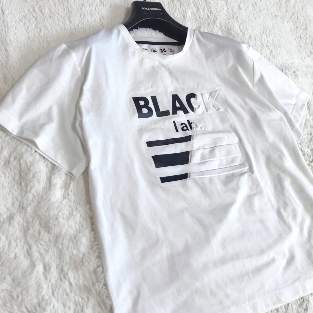 BLACK LABEL CRESTBRIDGE(ブラックレーベルクレストブリッジ)の極美品 BLACK LABEL CRESTBRIDGE 半袖Tシャツ 立体ロゴ メンズのトップス(Tシャツ/カットソー(半袖/袖なし))の商品写真