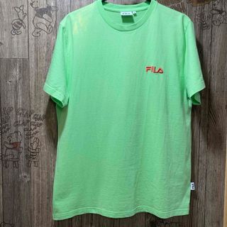 FILA 半袖Tシャツ グリーン　黄緑　オレンジ　フィラTシャツ　半袖