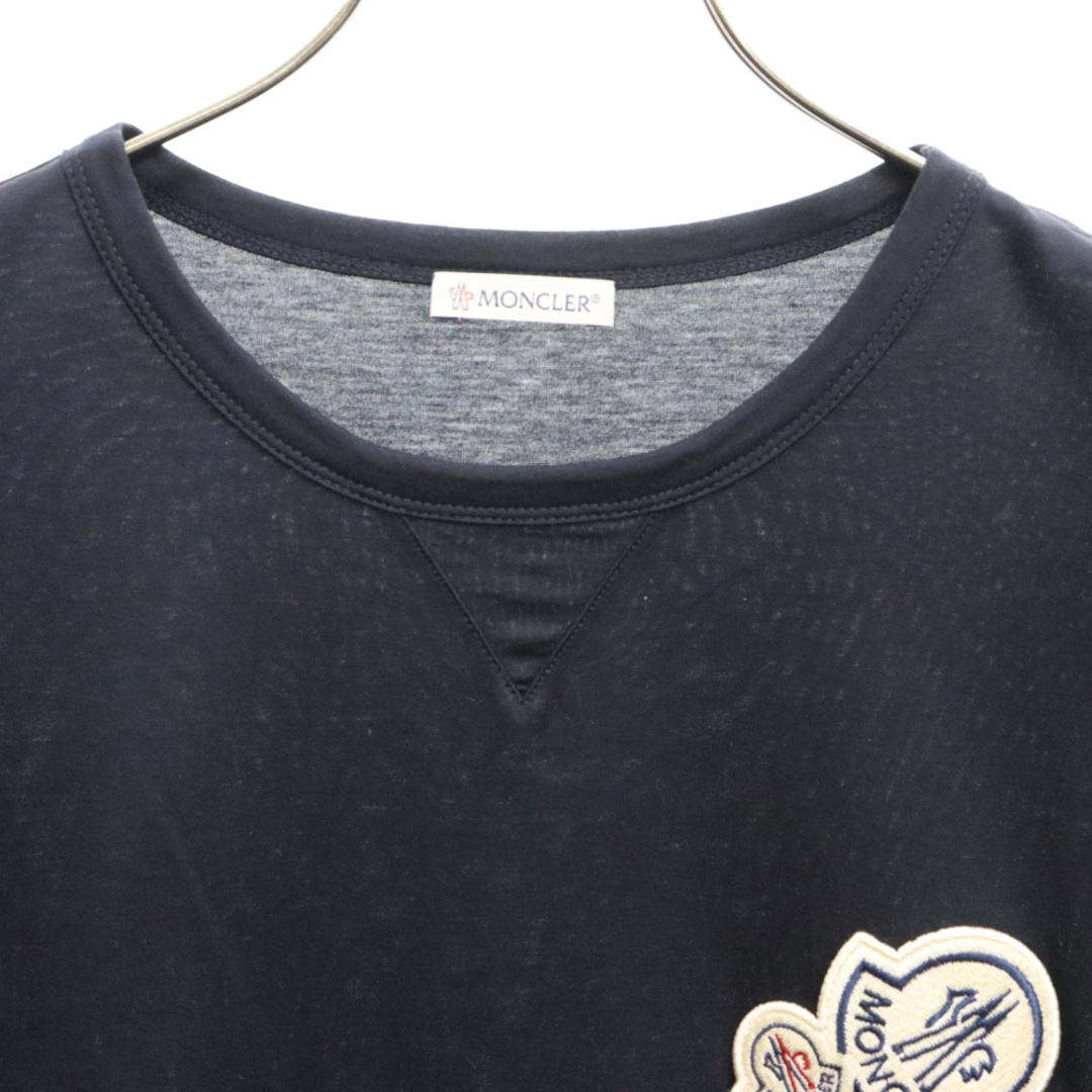 MONCLER - MONCLER モンクレール MAGLIA T-SHIRT フロントロゴ刺繍