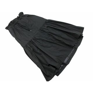 新品 UJOH ウジョー ナイロン ロング スカート size3/黒 ■◇◎レディース(ミニスカート)