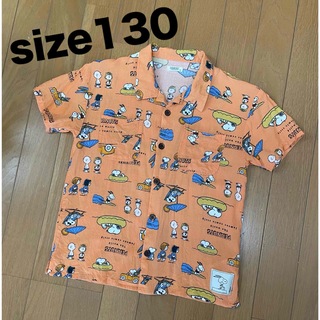 スヌーピー　アロハシャツ　半袖size130(Tシャツ/カットソー)
