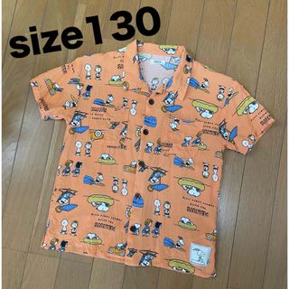 スヌーピー　アロハシャツ　半袖size130