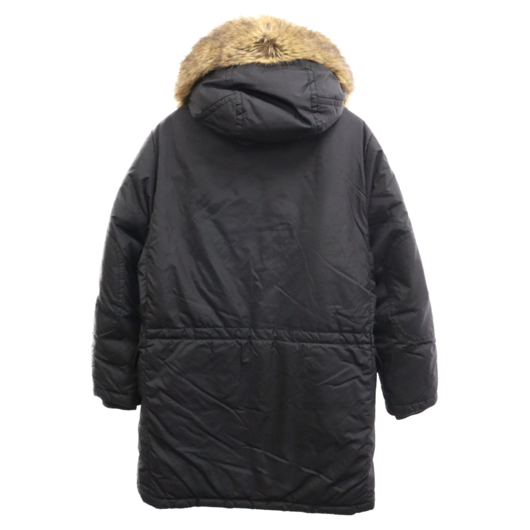 MONCLER(モンクレール)のMONCLER モンクレール AJA LONG DOWN COAT G20911C00023 アジャ ファー付き ロングダウンコート アウター ブラック メンズのジャケット/アウター(ダウンジャケット)の商品写真