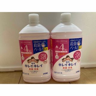 ライオン(LION)のキレイキレイ薬用泡ハンドソープ つめかえ用特大サイズ 800ml、2つセット(ボディソープ/石鹸)