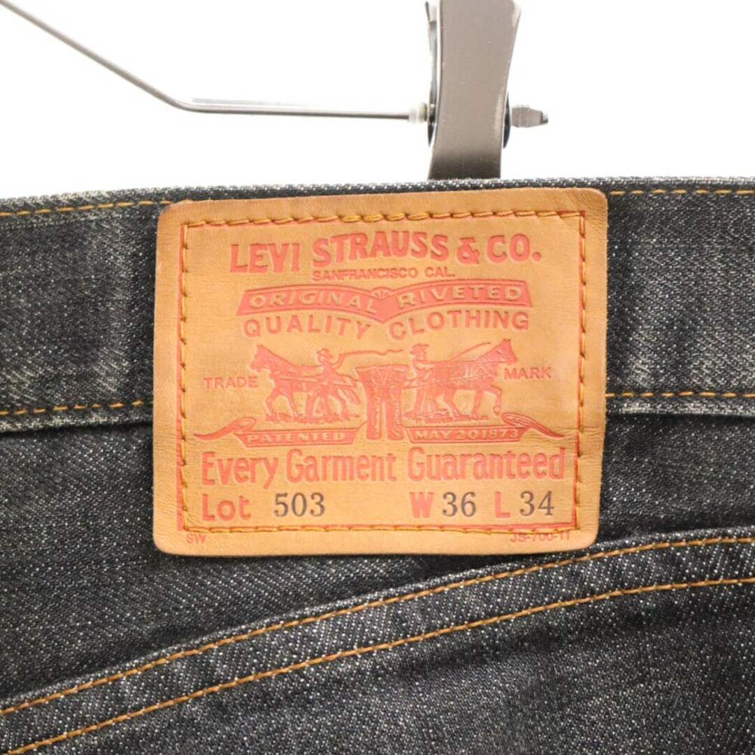 Levi's(リーバイス)のLevi's リーバイス 503 503-09 ボタン裏ストレート デニム パンツ 36 ブラック メンズのパンツ(デニム/ジーンズ)の商品写真