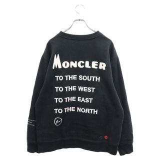 モンクレール(MONCLER)のMONCLER モンクレール 18AW×FRAGMENT DESIGN MAGLIA フラグメントデザイン クルーネックスウェット ブラック D209U8040250 809CB(スウェット)