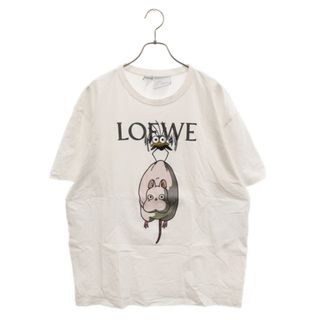 LOEWE ロエベ 21AW×STUDIO GHIBLI 千と千尋の神隠し湯バード Tシャツカットソー ホワイト S928Y22J08