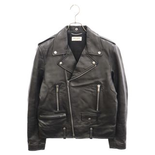 サンローラン(Saint Laurent)のSAINT LAURENT PARIS サンローランパリ クラシック モーターサイクル ダブルライダース ジャケット ブラック L01 484284 Y5YA2 1000(ライダースジャケット)