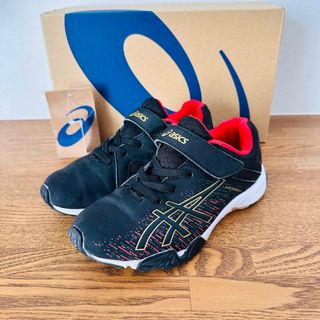 アシックス(asics)の【asics】アシックス レーザービーム 19.0㎝ ブラック/ゴールド(スニーカー)