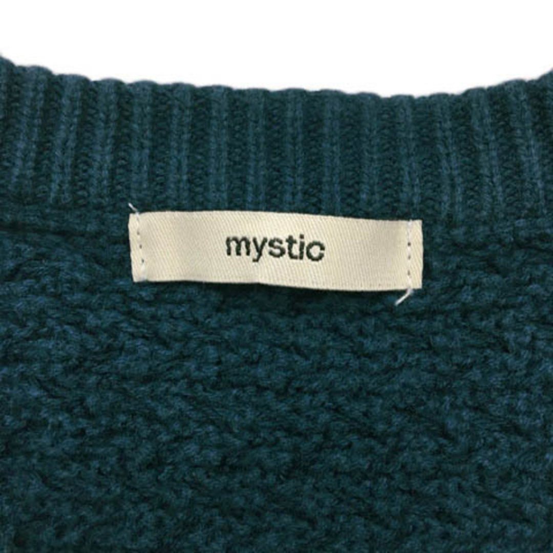 mystic(ミスティック)のミスティック セーター ニット プルオーバー ラウンドネック 長袖 F 青 レディースのトップス(ニット/セーター)の商品写真