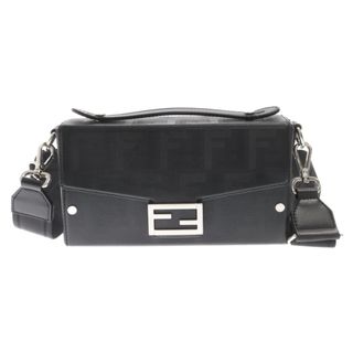 フェンディ(FENDI)のFENDI フェンディ Soft Trunk Baguette Bag ソフトトランクバゲットバッグ ズッカ ショルダーバッグ 7VA565 ブラック(ショルダーバッグ)