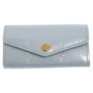 ルイヴィトン(LOUIS VUITTON)のLOUIS VUITTON ルイヴィトン 24SS モノグラム ミュルティクレ 4 キーケース ブルー M82980 イニシャル入り(キーホルダー)