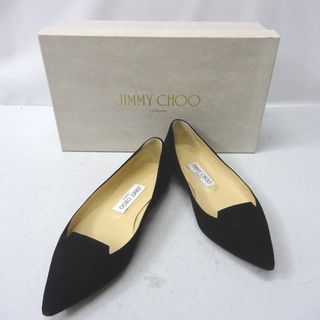 ジミーチュウ(JIMMY CHOO)のジミーチュウ パンプス スエードパンプス ブラック レディース ＃35 Ft746571 中古(ハイヒール/パンプス)