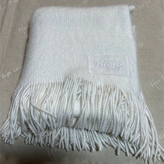 BIBIY. SHEER MUFFLER White ホワイト マフラー(マフラー/ショール)