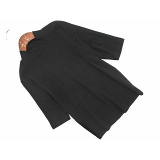 ザラ(ZARA)のZARA ザラ ハイネック カットソー sizeS/黒 ■◇ レディース(カットソー(長袖/七分))