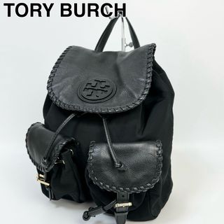 トリーバーチ(Tory Burch)の24D10 TORY BURCH トリーバーチ リュック 本革 ナイロン(リュック/バックパック)