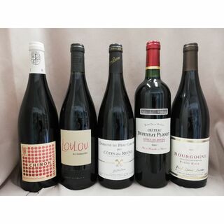 v2 実力派ワイナリー珠玉のフランス銘醸地赤ワイン5本セット(ワイン)