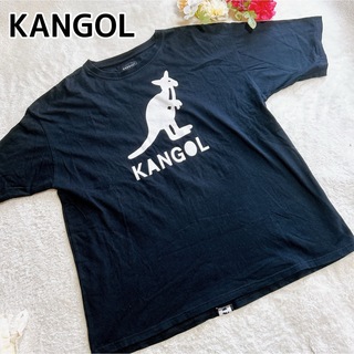 カンゴール(KANGOL)のカンゴール メンズ Tシャツ 背面ライン 黒 ブラック L ユニセックス(Tシャツ/カットソー(半袖/袖なし))