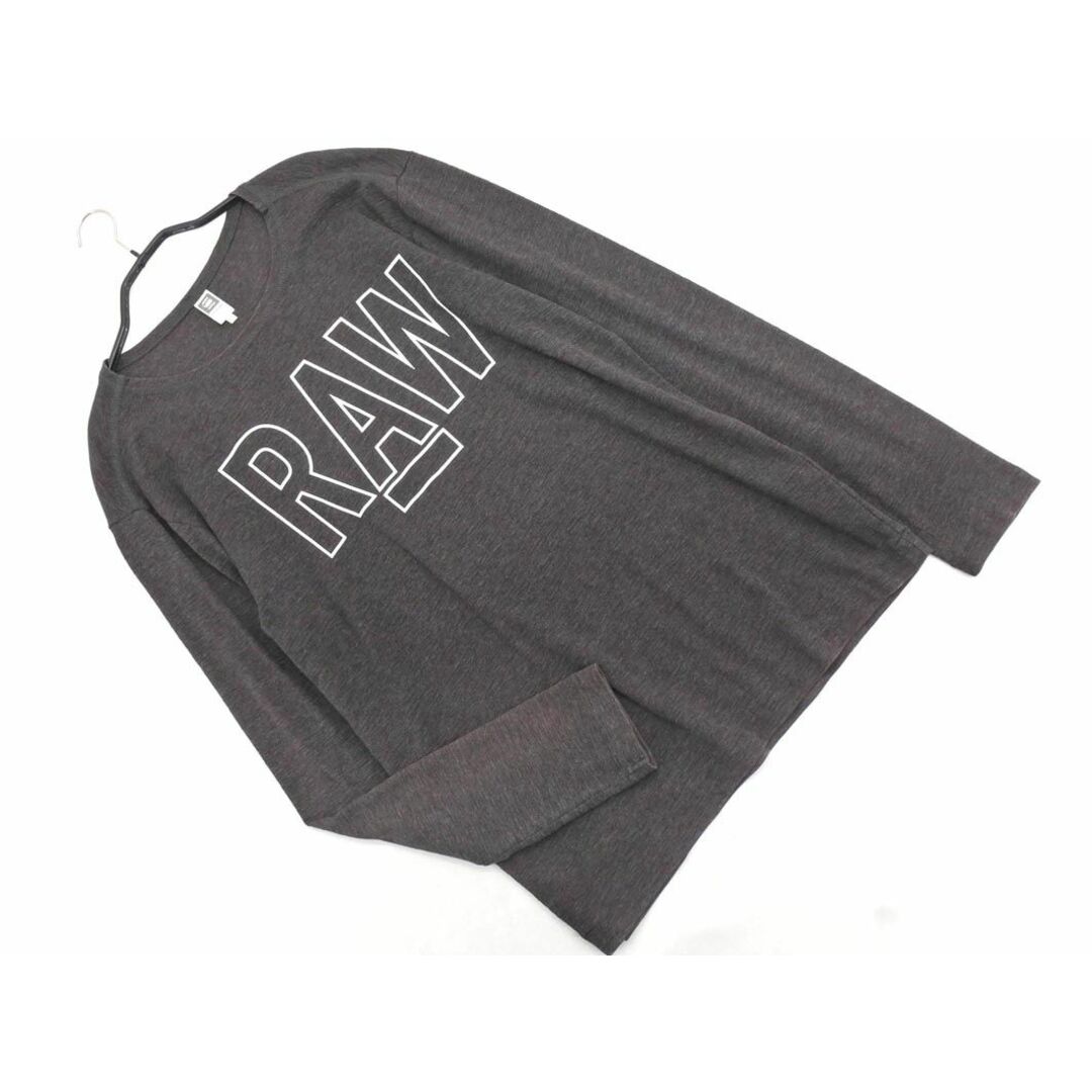 G-STAR RAW(ジースター)のG-STAR RAW ジースターロゥ ロゴ 長袖 Tシャツ sizeM/グレー ■◇ メンズ メンズのトップス(Tシャツ/カットソー(七分/長袖))の商品写真