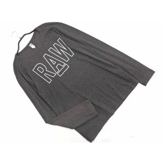 ジースター(G-STAR RAW)のG-STAR RAW ジースターロゥ ロゴ 長袖 Tシャツ sizeM/グレー ■◇ メンズ(Tシャツ/カットソー(七分/長袖))