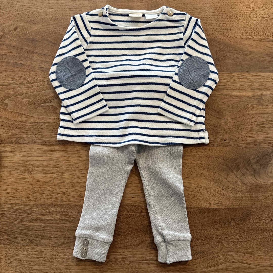 ZARA KIDS(ザラキッズ)の新品未使用　2点セット　zarababy 74 カットソー　レギンス キッズ/ベビー/マタニティのベビー服(~85cm)(Ｔシャツ)の商品写真