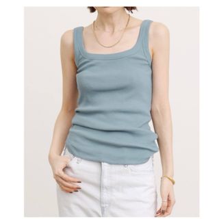 アパルトモンドゥーズィエムクラス(L'Appartement DEUXIEME CLASSE)のGOOD GRIEF!/グッドグリーフ　SQUARE NECK TANK TOP(タンクトップ)