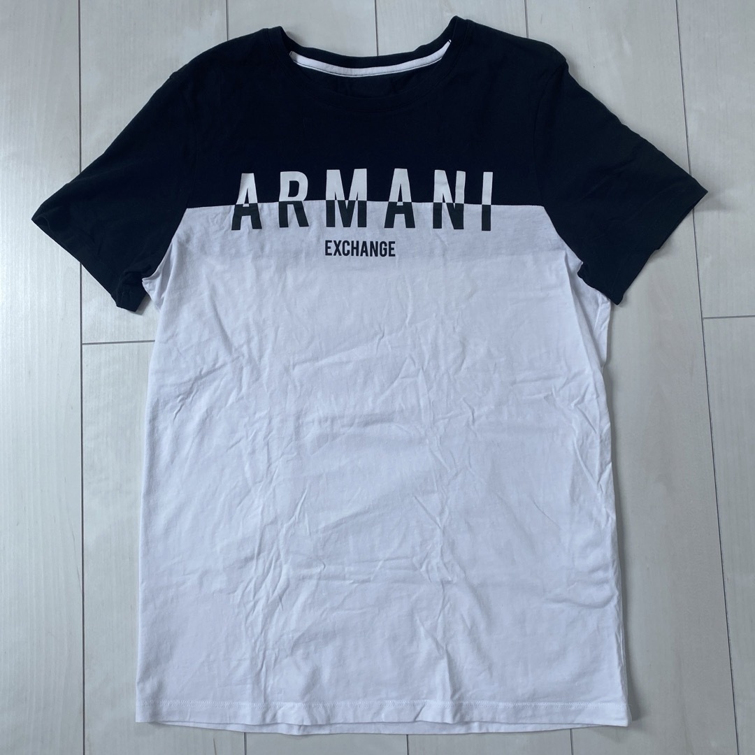 ARMANI EXCHANGE(アルマーニエクスチェンジ)のARMANI 白黒　Tシャツ メンズのトップス(Tシャツ/カットソー(半袖/袖なし))の商品写真